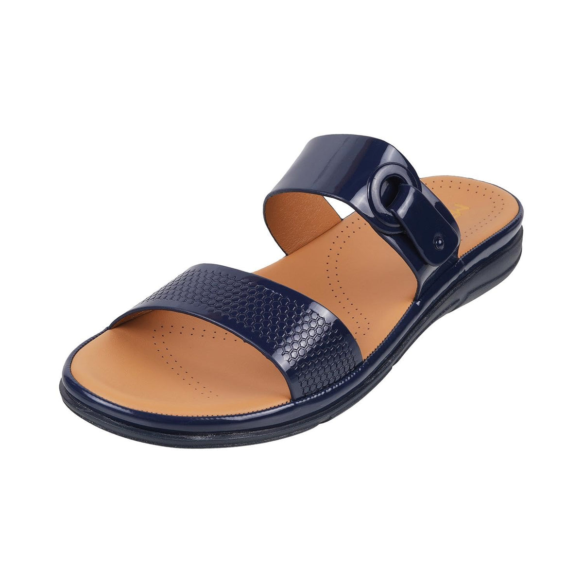 Metro Women Blue Synthetic Leather Comfort & Fashion Slipon Chappal UK/5 EU/38 (4488) 5-38