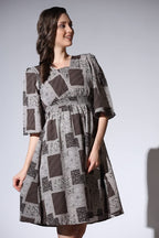 Leriya Fashion WomenS Dresses | Rayon Vintage All-Over Printed Knee Length Dresses For Women | Fancy Dress For Girls | Office W