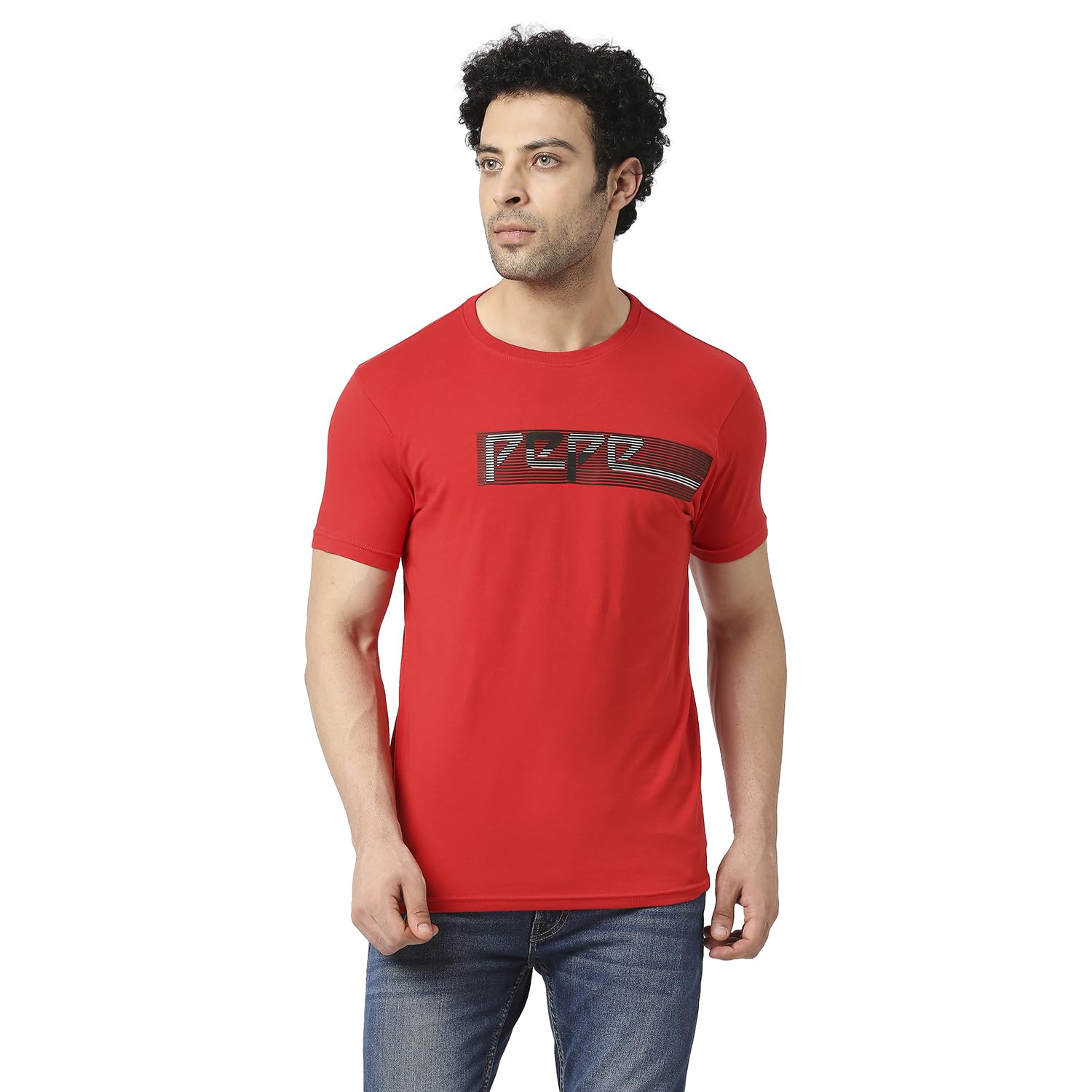 Pepe Jeans Kenoua Graphic Printed Tee, Red, Xxl