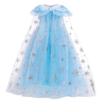 REXREII Girls Frozen Elsa Princess Dress Halloween Costume Christmas Birthday Evening Party Ball Gown w/Accessories