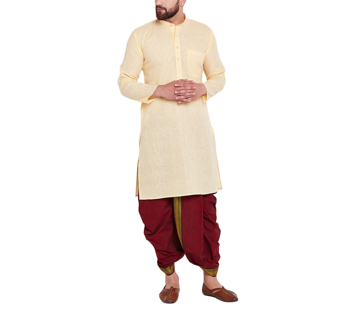 SOJANYA (Since 1958 Mens Cotton Dhoti Kurta Set