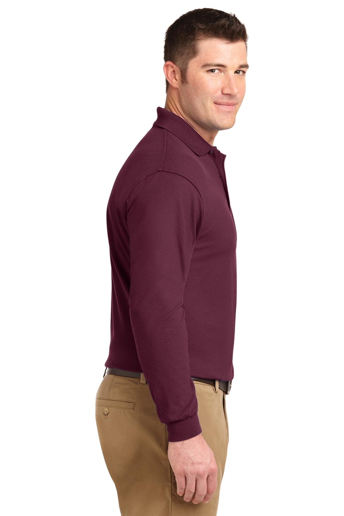 Port Authority Silk Touch Long Sleeve Polo K500LS