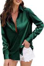 Indoprimo Shirt For Women | Women Shirt | Shirt For Women | Full Sleeve Shirt For Women | Satin Shirt For Women | Western Shirt 