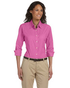 Ladies Perfect Fit34-Sleeve Stretch Poplin Blouse - LIME - S(D0102H7YEY8)