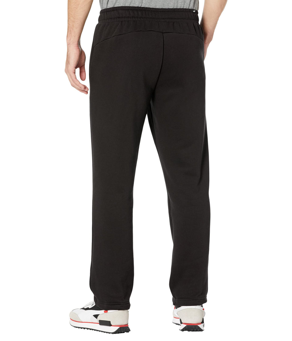 PUMA mens Essentials Fleece Sweatpants, Cotton Black, Small US