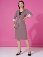 Selvia Womens Co-ords Set|Lycra Blazer & Skirt Set|Casual Co-ords Set for Women|Two Piece Co-ord Set|Blazer & Skirt Set(692CTK1