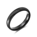 Bling Halloween Jewelry Black Tungsten Unisex Ring 4mm SIZE 13