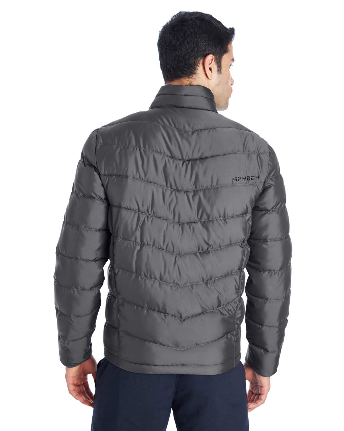 Mens Pelmo Insulated Puffer Jacket - BLAcK RED - S(D0102H7YFTX)