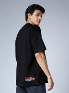 The Souled Store Money Heist: We are The Resistance Men Oversized T-Shirts Black