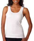 Ladies Baby Rib Tank - BLAcK - S(D0102H78MTJ)