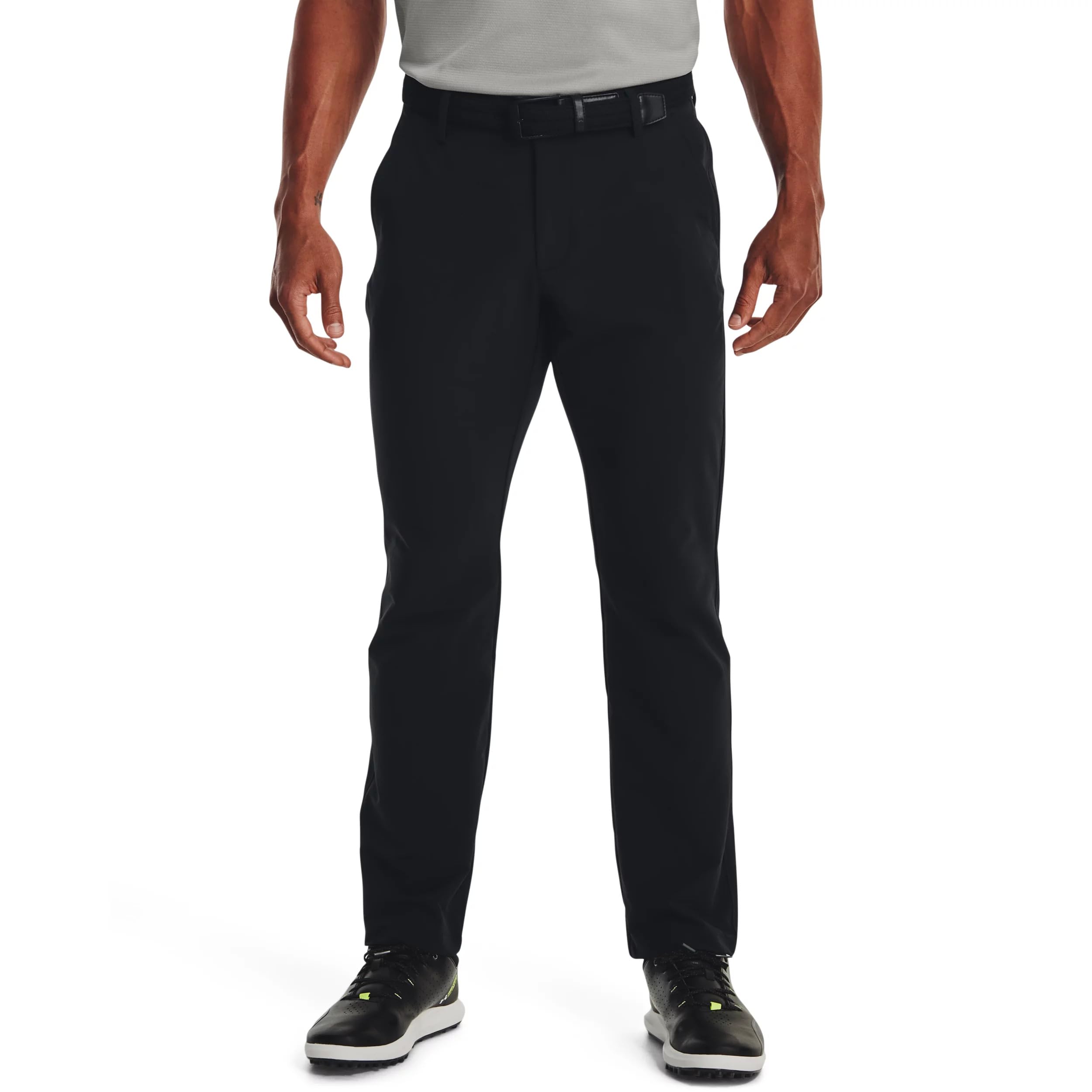 Under Armour Men's Straight Leg Tech Pants, (001) Black/Black/Black, 34/34