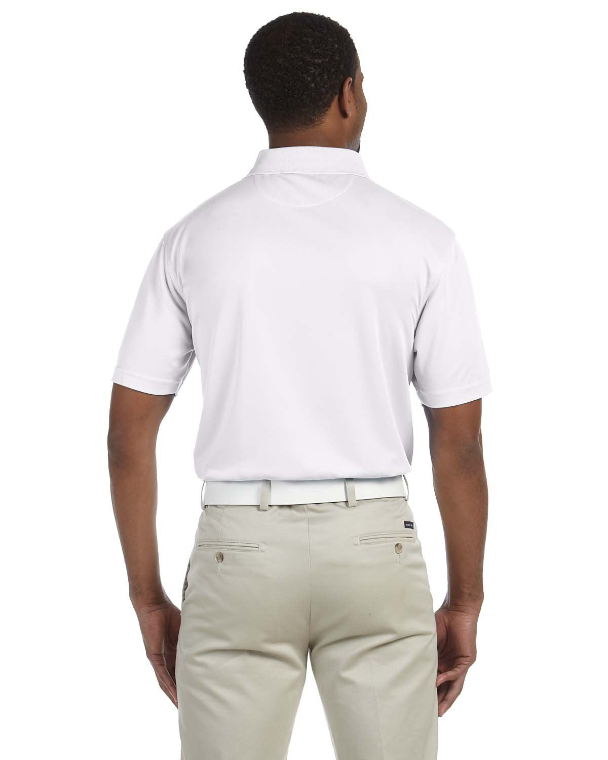 Mens 4 oz Polytech Polo - WHITE - 5XL(D0102H7YX2T)