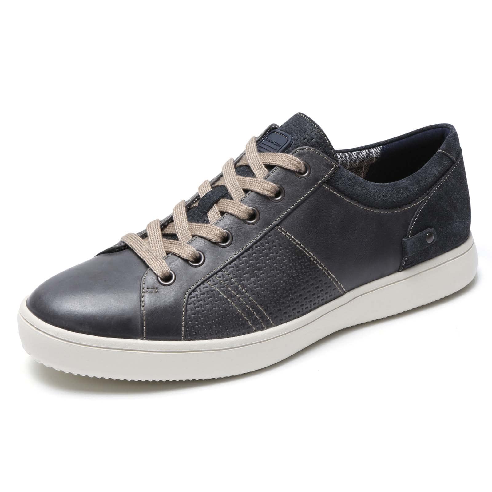Rockport mens Colle Tie Sneaker, Blue/Grey, 9.5 US