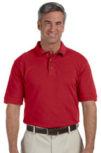 Mens 6 oz Ringspun cotton Piqu Short-Sleeve Polo - WHITE - 5XL(D0102H7KYcX)