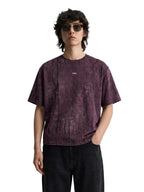 The Indian Garage Co Mens Boxy Fit Distressed Half Sleeves Crew Neck T-Shirt