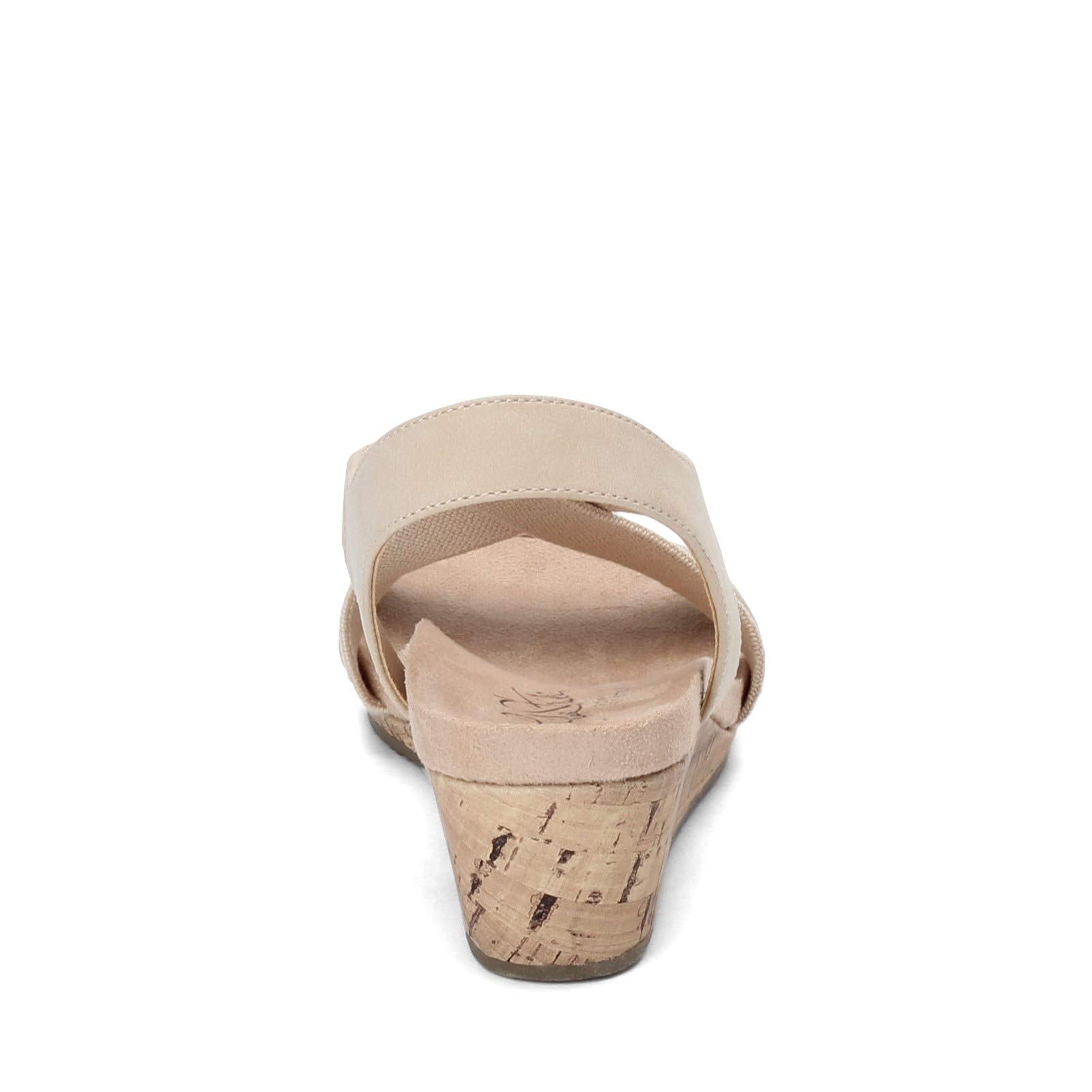 LifeStride Womens^Women's Mexico Wedge Sandal, Bone, 7 M US