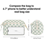 Narwey Large Women Makeup Bag Wide-open Make up Bag Travel Cosmetic Organizer Toiletry Bag for Cosmetics Toiletries Accessories