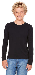 Youth Jersey Long-Sleeve T-Shirt - BLAcK - S(D0102H7WV9J)