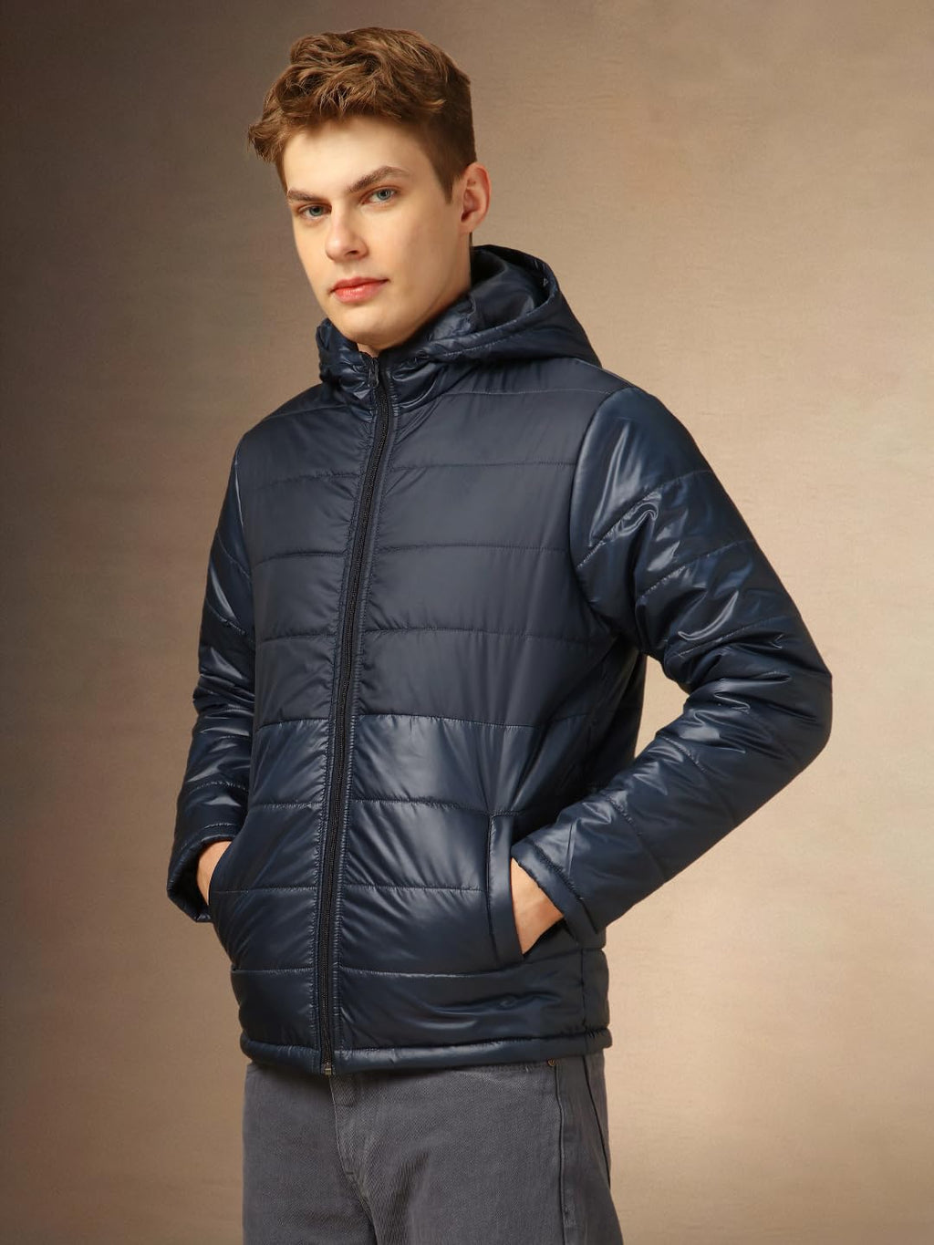 Dennis Lingo Men Regular Fit Polyester Full Sleeves Solid Jackets