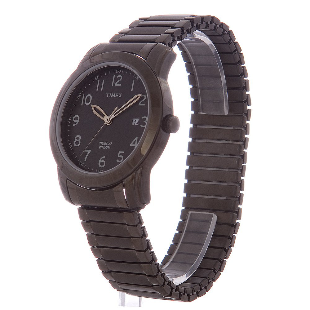 Timex Men's T2P135 Highland Street Gray Stainless Steel Expansion Band Watch