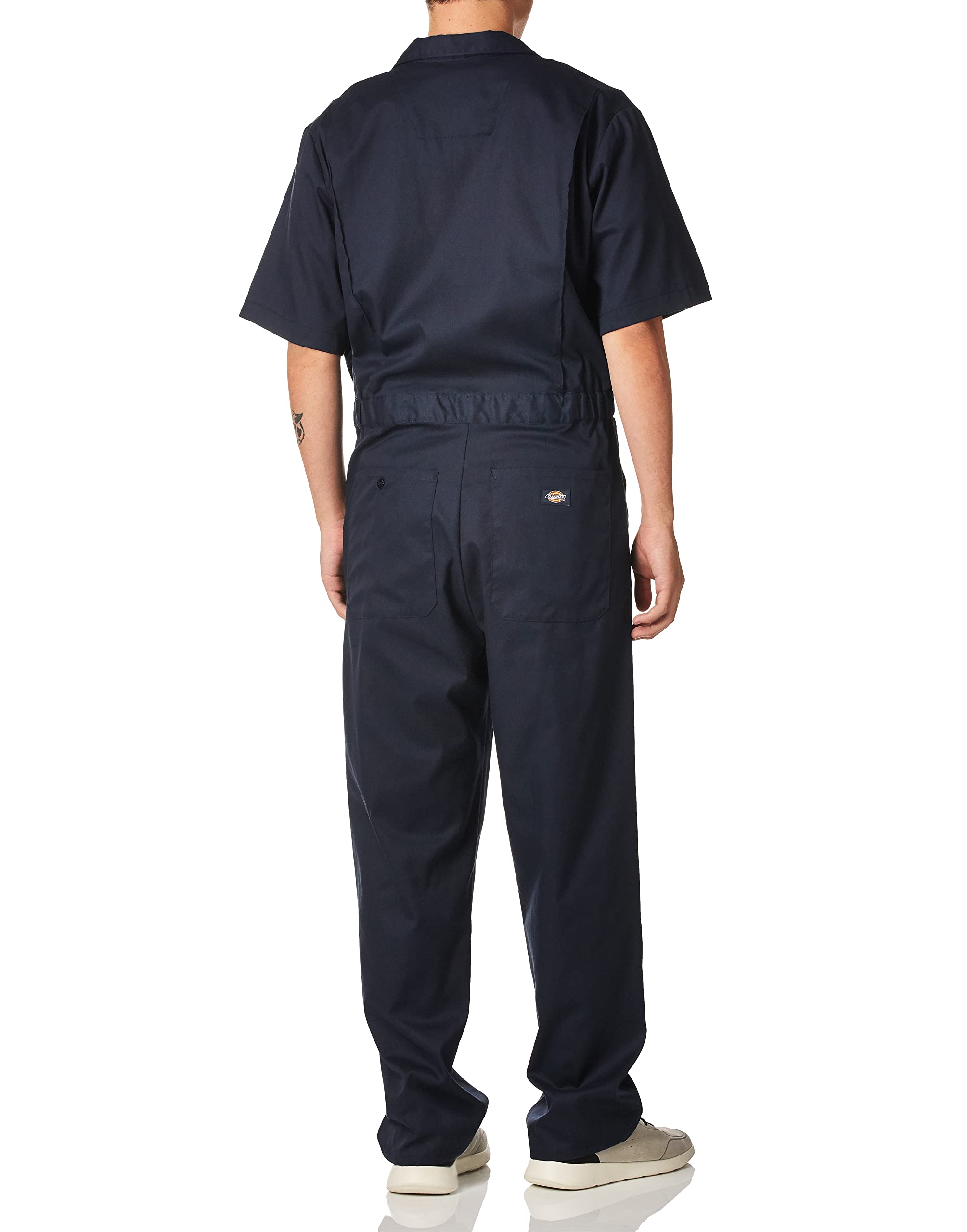 Mens FLEX Short-Sleeve coverall - DARK NAVY _L - Rg(D0102H7M952)