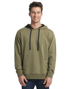 Unisex Laguna French Terry Pullover Hooded Sweatshirt - HTHR gREY BLAcK - XS(D0102H7NRQT)
