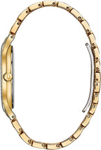 Bulova Ladies' Crystal Phantom Gold Tone Stainless Steel 2-Hand Quartz Watch, 440 Crystals and Pave Dial Style: 98L263