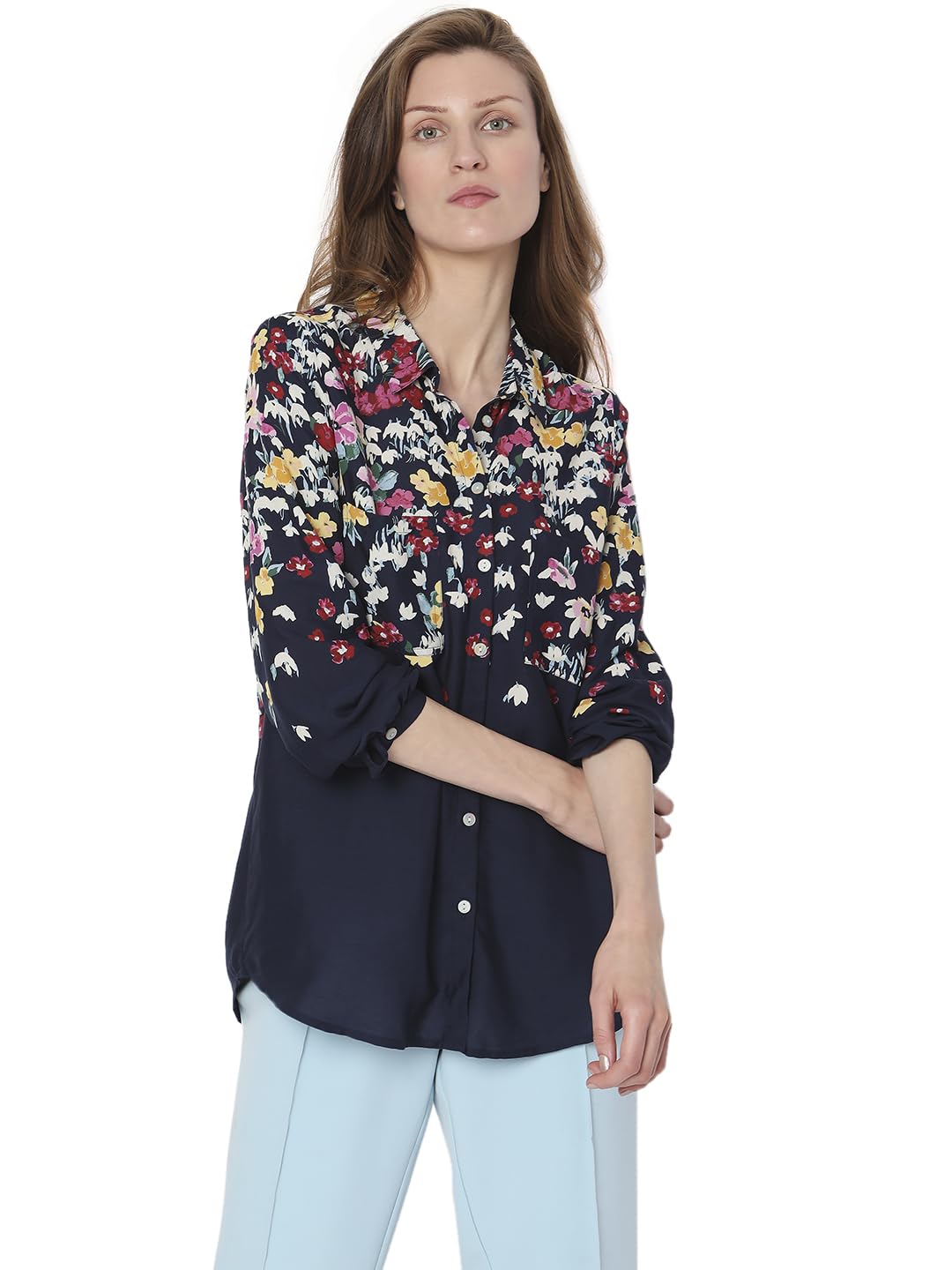 Vero Moda Regular Shirt (10298695_Navy Blazer_Xs)
