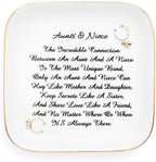 PUDDING CABIN Aunt Gifts from Niece, Aunts&Niece    Trinket Dish Ring Holder Gifts for Aunt Christmas Aunts Birthday, Mother's D