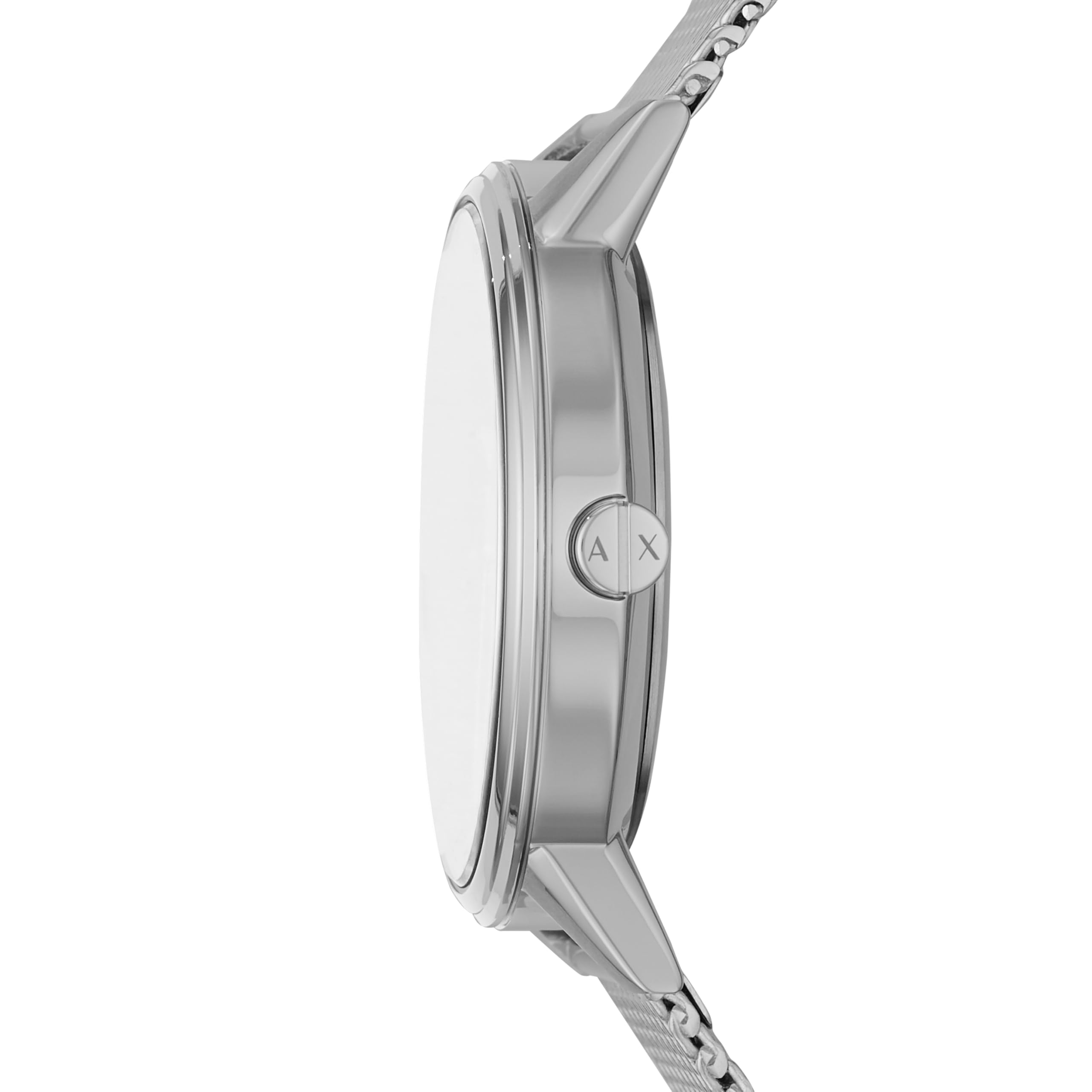 A|X ARMANI EXCHANGE Men's Multifunction Silver-Tone Stainless Steel Mesh Band Watch (Model: A|X2714)