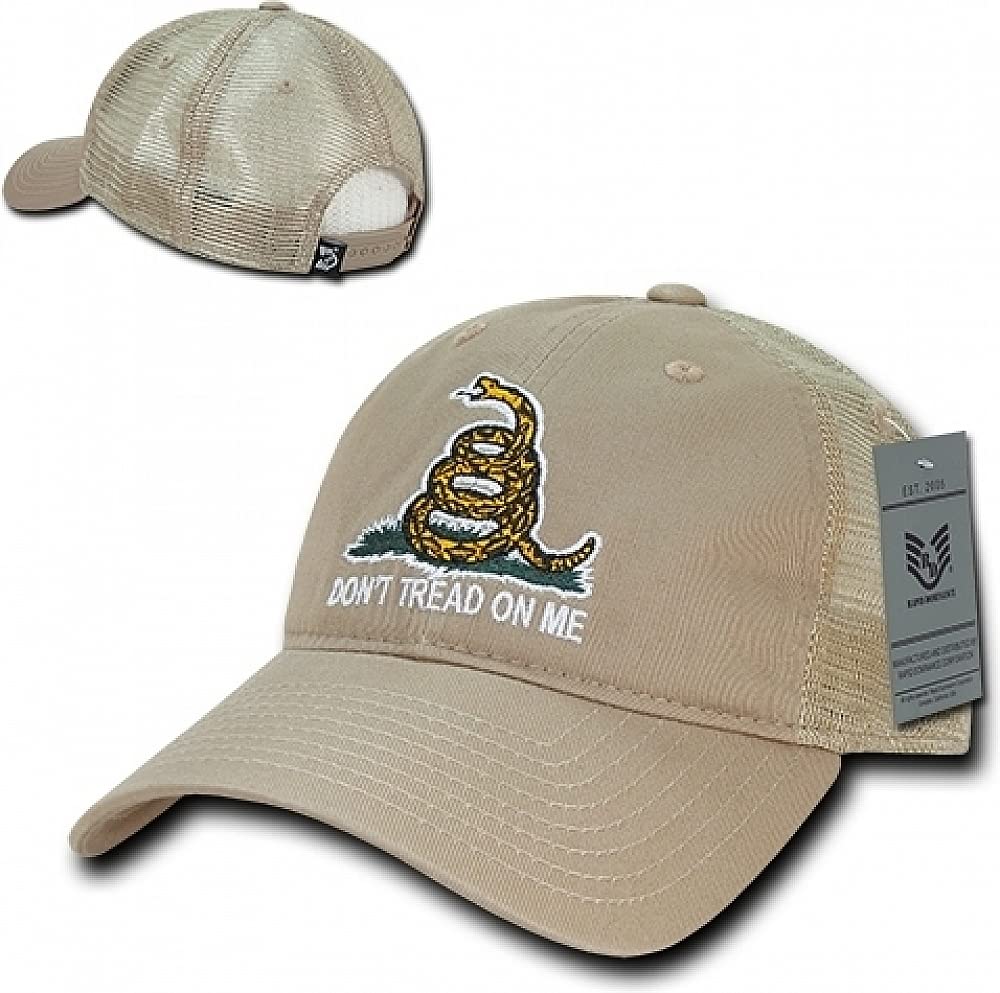 Relaxed Trucker USA, Gadsden Flag, Khaki