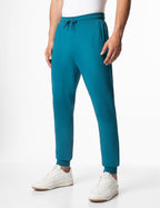 FYLTR Mens Casual Straight Leg Joggers with Stripe Tape Detail - Elasticated Waist with Drawstring | Zip Pockets | Solid Color