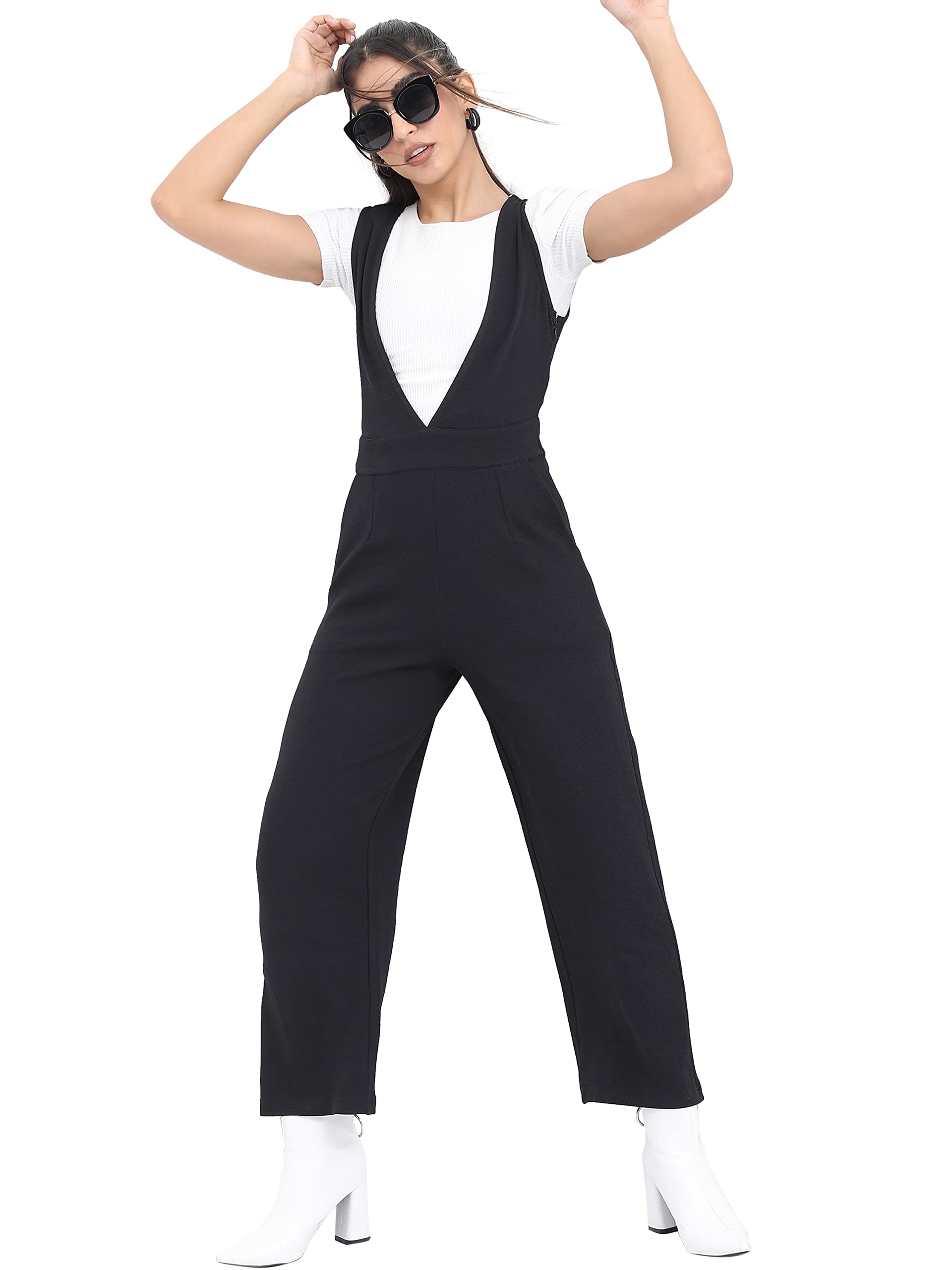 Ketch Women Puff Sleeve Flared Jumpsuit