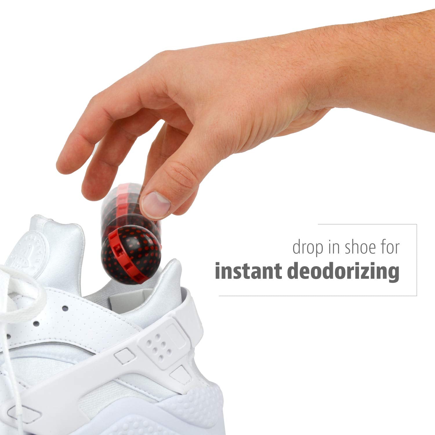 Sneaker Balls Odor-Fighting Shoe Fresheners, Eliminates Unpleasant Smells, Perfect For Sneakers, Gym Bags, Gear Bags, Drawers, L