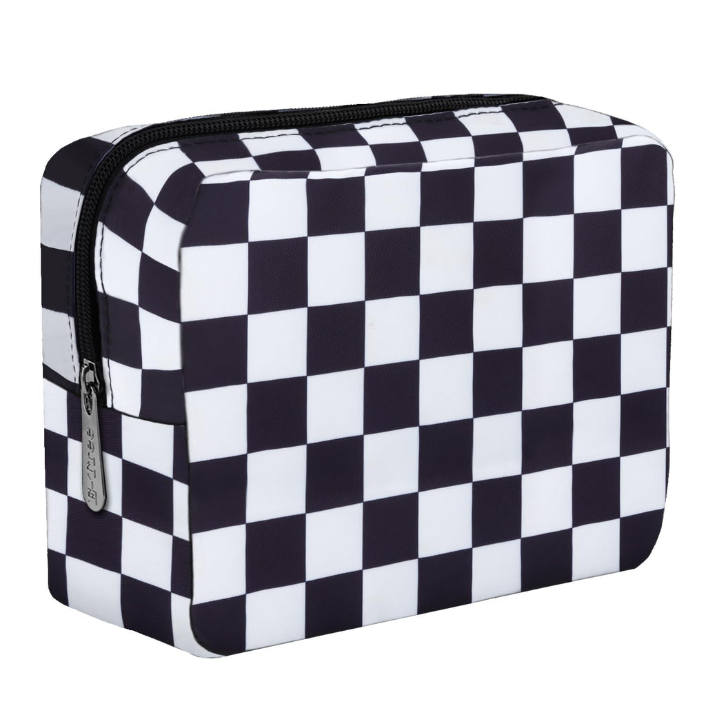 E-Tree 9.8 inch Canvas Zippered Cosmetic Travel Bag, Makeup Carrying Case, Mini Packing Cube, Compliant Bag, Toiletry Carry Pouc