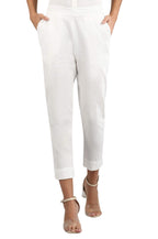 Aurelia Womens Slim Fit Pants (20FEA60015-601208_White_Small)