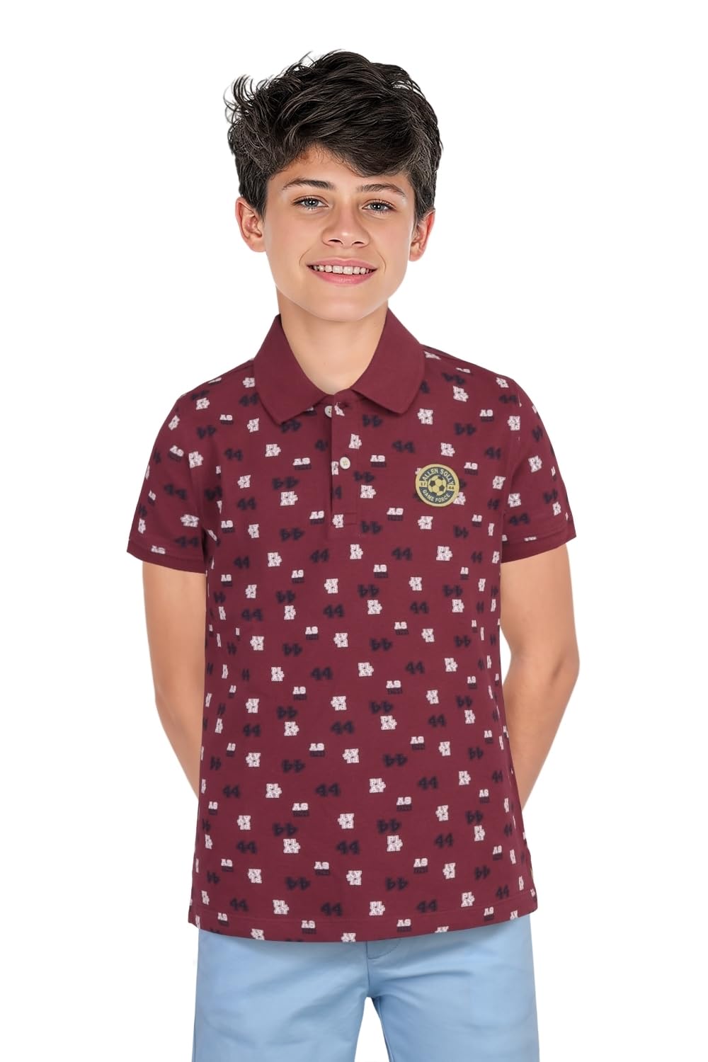 Allen Solly Boys Printed Polo Neck Polo Shirt
