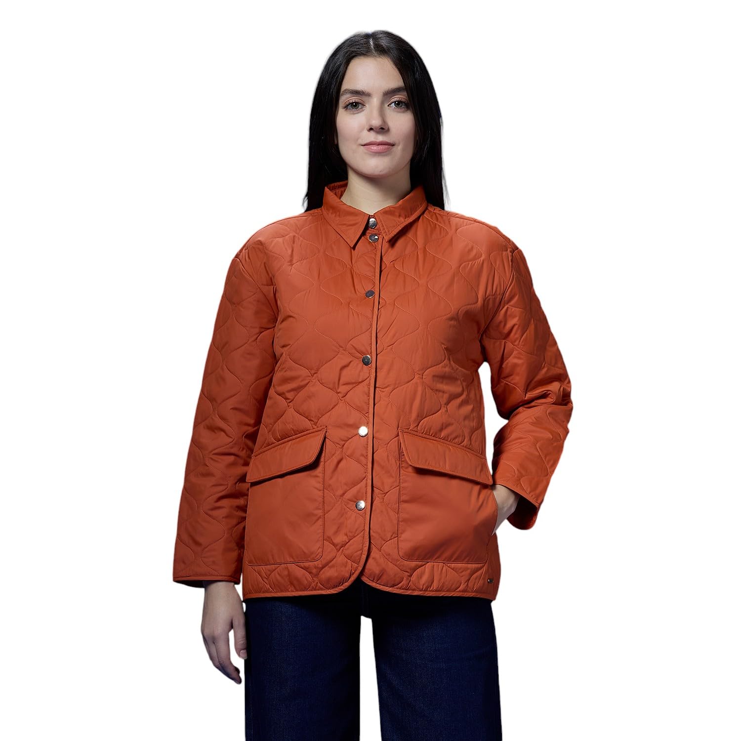 Pepe Jeans WomenS Trench Coat (Pl402576_Sunset Orange