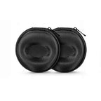 Yantoers Pack of 2 Zipper Travel Watch Cases Single Watch Storage Boxes for Wristwatches and Smart Watches up to 50mm (Black)