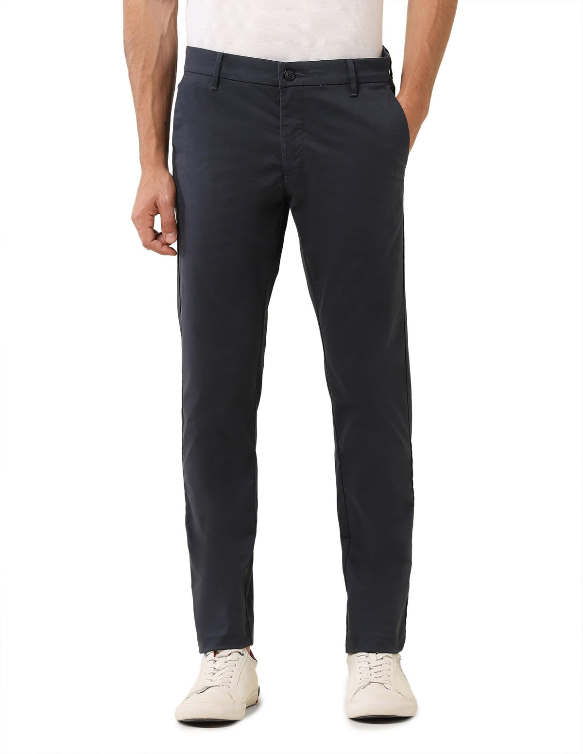 U.S. Polo Assn. MenS Twill Stretch Denver  Slim Fit Chinos (Ustros002D_Navy_32) 32