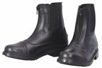 TuffRider Ladies Starter Front Zip Paddock Boots | Durable, Easy to Clean Water-Resistant Horse Riding Boots for Women - Black -