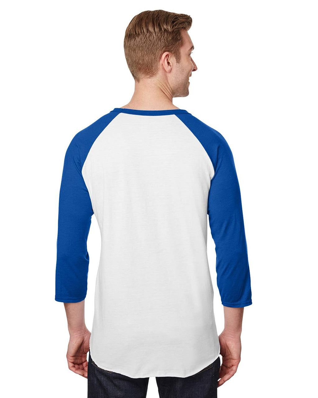 Unisex Premium Blend Ring-Spun 34 Sleeve Raglan T-Shirt - WHITE cHAR HTHR - 3XL(D0102H7M0JJ)