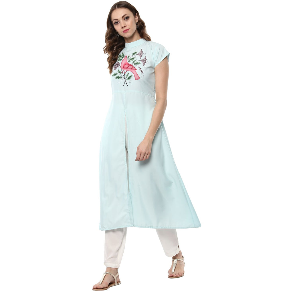 Ziyaa Straight Women'S Multi Color Crepe Kurta