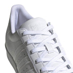 adidas Women's Superstar Sneaker, White/White/White, 8