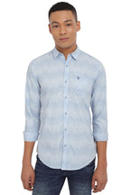Allen Solly Men Printed Casual Cotton Full Sleeve Shirt