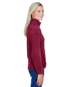 Ladies 8 oz Full-Zip Fleece - BLAcK - XS(D0102H76WIX)