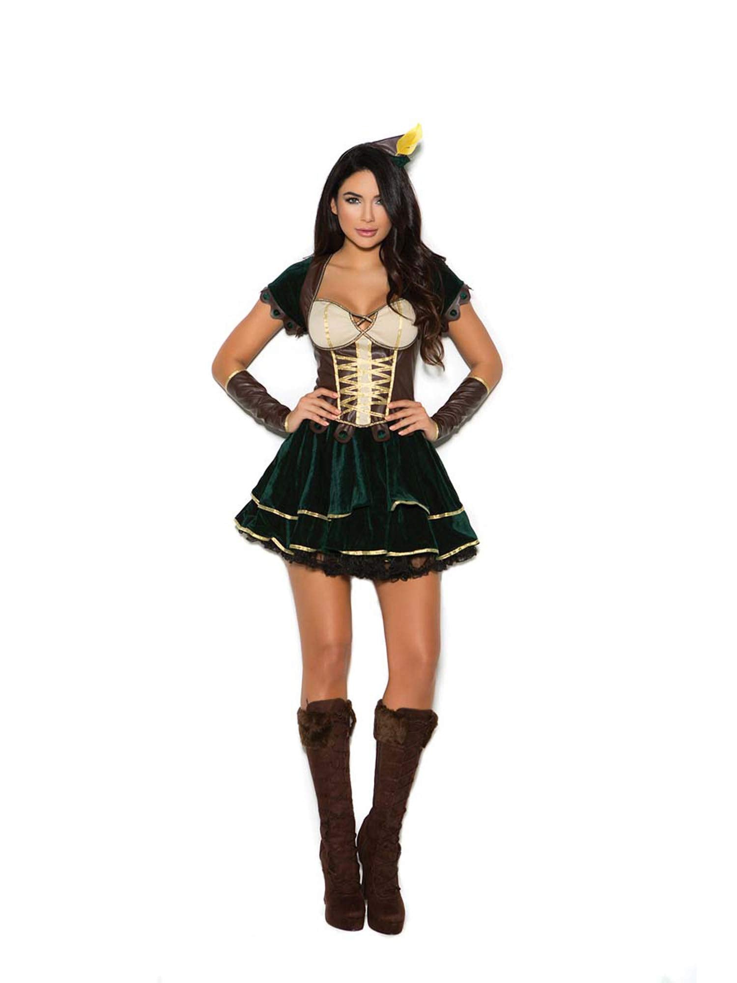 Adorable Archer - 3 pc Costume - Green/Brown - Size XL