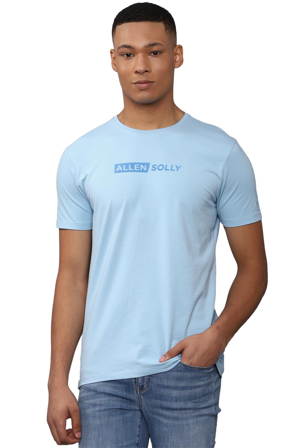 Allen Solly Men Solid Casual Crew Neck T-Shirt