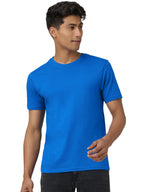 XYXX Mens Solid Regular Fit T-Shirt (XY_CR15_Tshirt_1_Medium Blue