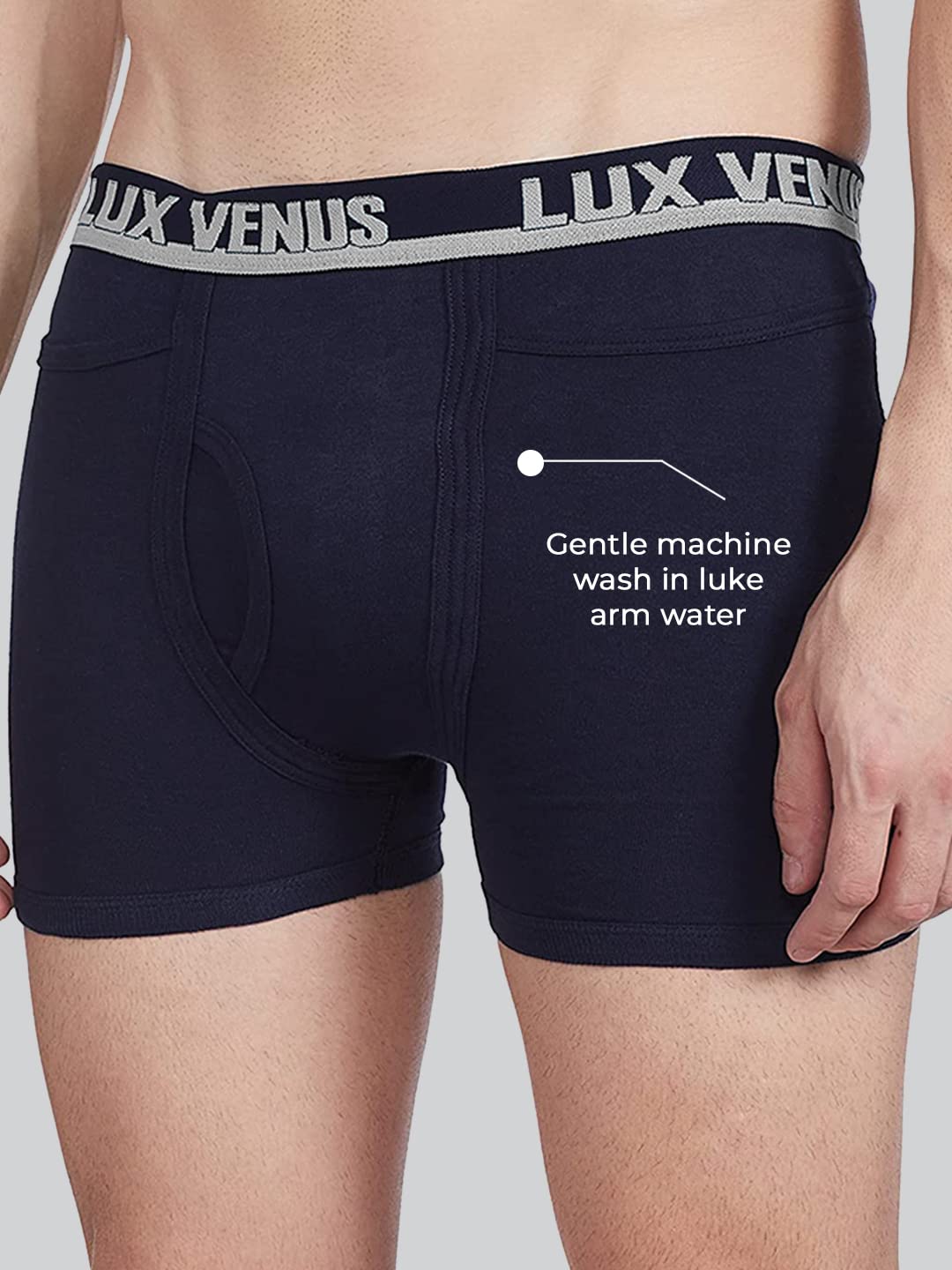 Lux Venus Pure Cotton Pocket Drawer For Men (Pack Of 8) Multicolour